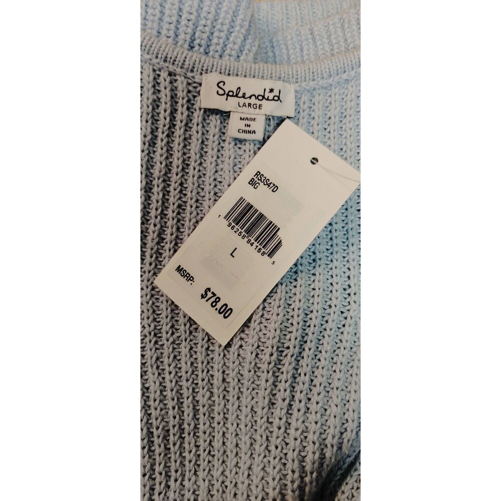 Splendid Light Blue Ribbed Tank Top - Picture 5 of 6